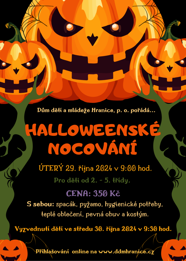 Halloweenské nocování