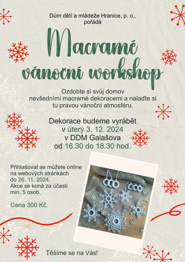 Macramé vánoční workshop