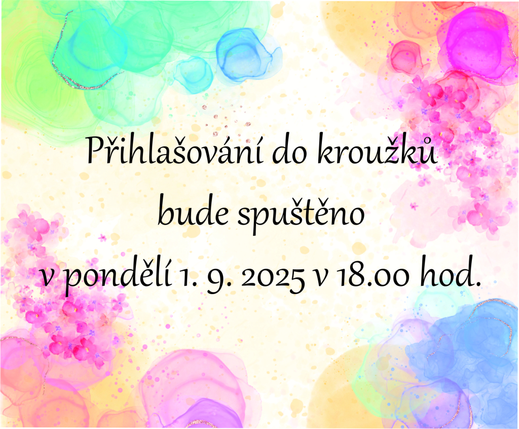 Přihlašování do kroužků