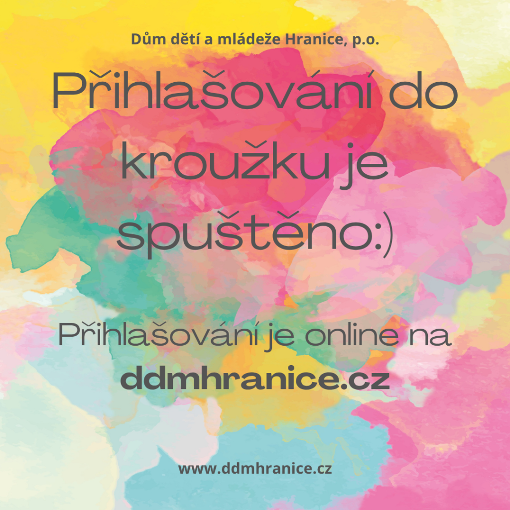 Přihlašování do kroužků spuštěno!