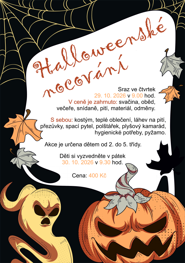 Halloweenské nocování