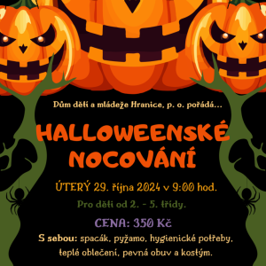 Halloweenské nocování