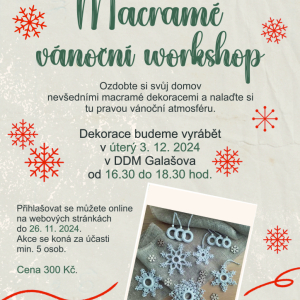 Macramé vánoční workshop