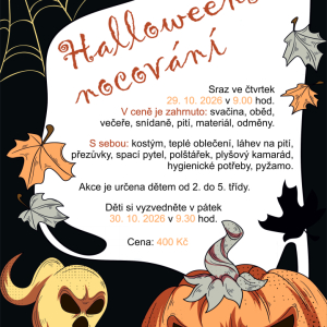 Halloweenské nocování